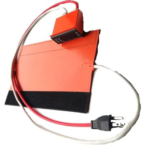 400W 120V 230*280*1.5mm Silicone Heater for warm the spools 1500mm lead wire