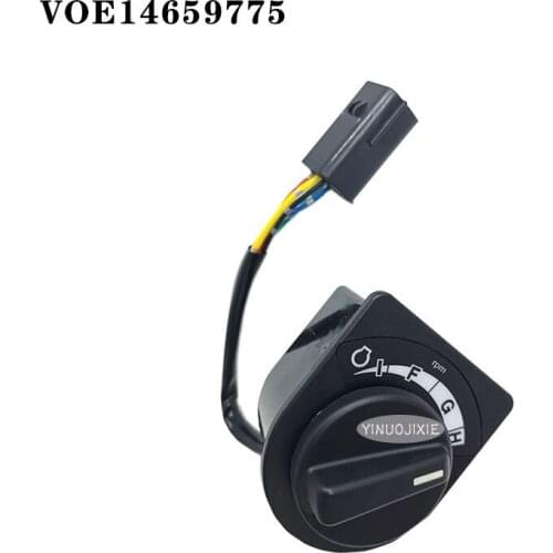 Excavator accessories suitable for EC80 140 380 480D hook machine throttle knob controller gear switch accessories VOE14659775
