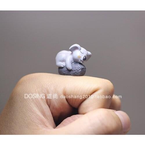 Wild Animal Little Koalas Model Ornaments Cute Small Tree Lazy Bears Fairy Garden Miniature Decor Action Figures Figurine Toys
