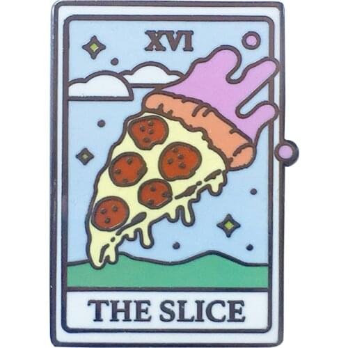 Pizza Tarot Card Enamel Pin