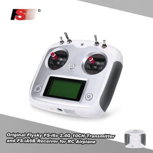Flysky FS-i6s 2.4G 10CH AFHDS 2A Touchscreen Transmitter with FS-iA6B 6CH RC Receiver for RC Drone Airplane Helicopter