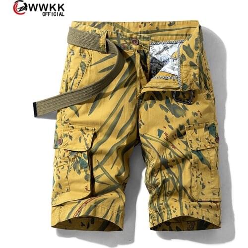 Camouflage Camo Cargo Shorts Men 2020 New Mens Casual Shorts Male Loose Work Shorts Man Military Short Pants Plus Size 28-38