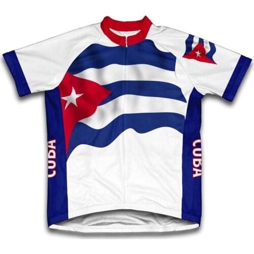 2021 Cuba Men And Women classic cycling team short sleeved bike Road Mountain Race Clothing Maillot ciclismo outdoor bike jersey