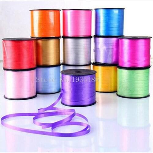 90m Balloon Ribbon Strap Tie Curling Ribbon Birthday Party Gifts Wrapping Wedding Decor Gift wrap Balloons Christmas Ribbons