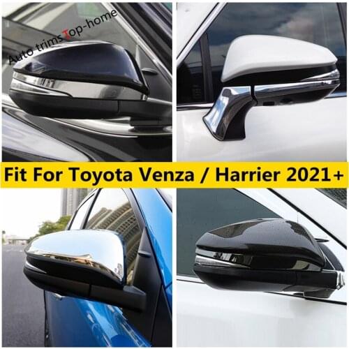 Rearview Mirror Rubbing Strip / Caps Cover Trim ABS / Stainless Steel Exterior Kit Accessories For Toyota Venza / Harrier 2021