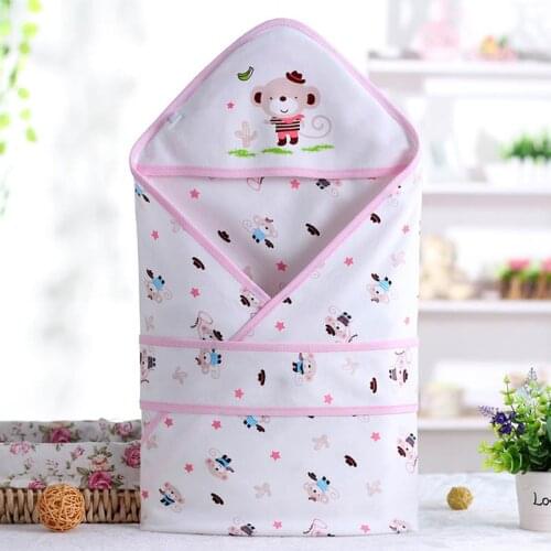 Summer Baby Sleeping Bag Envelope for Newborns Baby Girls Boys Bedding Wrap Sleepsack Cotton Cartoon Baby Blanket Swaddling