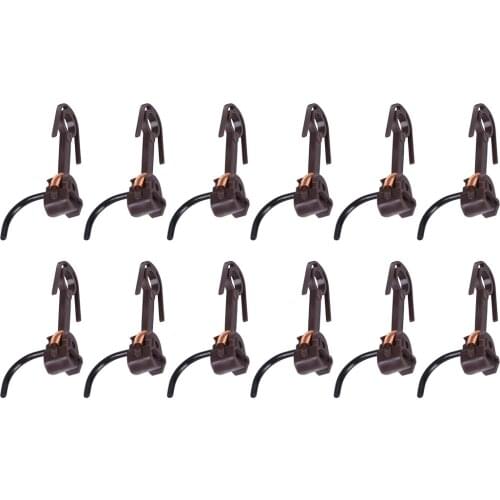 12Pcs 20mm E-Z Mate Magnetic Knuckle Couplers HO Scale Couplers For HO 1:87 Scale Model Trains For Bachmann Train - Coffee