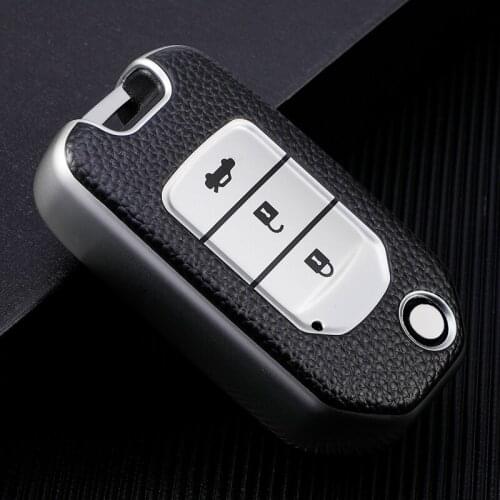 Soft TPU Car Remote Key Case Cover For Honda CivIc HRV CRV XRV Crider Odyssey 2015-2018 Protection Shell Fit Freed Carbon