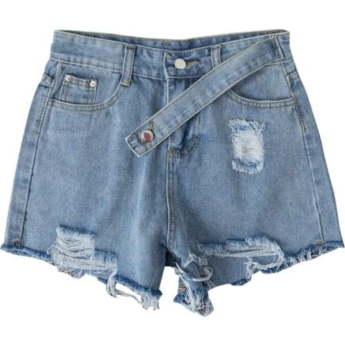 S-5XL Vintage Ripped Hollow Out Shorts Women High Waist Sexy Hot Shorts Female Fashion 2020 Casual Jeans Shorts Casual Denim
