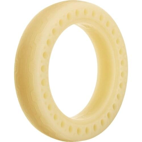 8.5 Inch Fluorescent Color Honeycomb Rubber Tire for Electric Scooter Tubeless Shock Absorption Tire 8 1/2 Luminous Solid Tyre