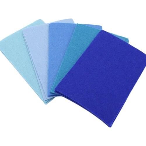 20 Pcs/Lot 20*30cm Blue Series Felt Fabric For Sewing Crafts Felt Cloth