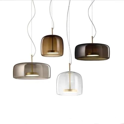 Modern LED Pendant Light Living Room Bedroom Hanging Lamp Nordic Home Decor Loft Luminaire Suspension Hotel Bar Glass Lamp