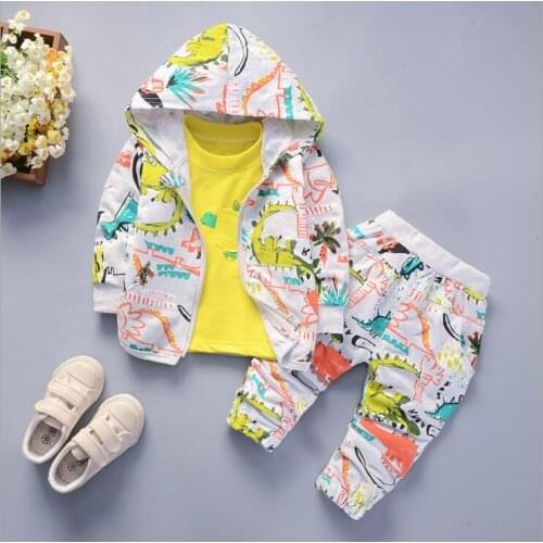 NEW Autumn Toddler Boys Set School Clothes Suits Baby Boys Hoodies Jacket Set Girls Pants Sport Kids Clothes 3pcs/set Tracksuit