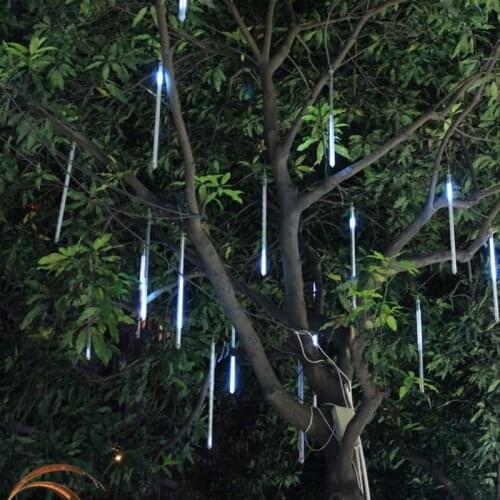 Shower Lights Meteor Decorative Lantern Outdoor Waterproof Christmas Led Bulbs Rgb White / Blue Garden 4 Strings Are Suitable AC