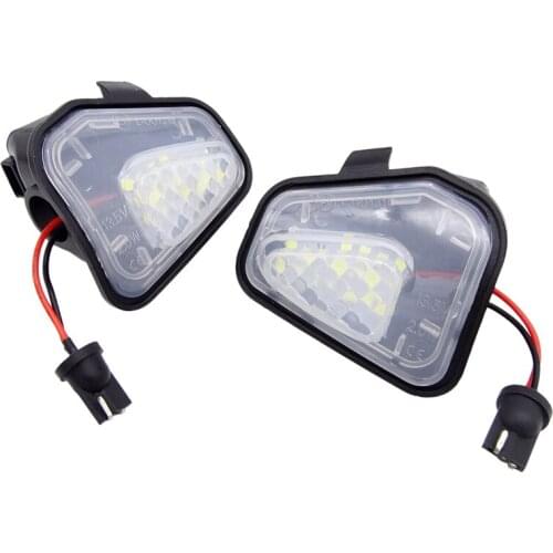 2 Pcs Side Mirror Puddle Lights Lamp Error Free LED For Vw Volkswagen EOS Passat B7 CC Scirocco Jetta