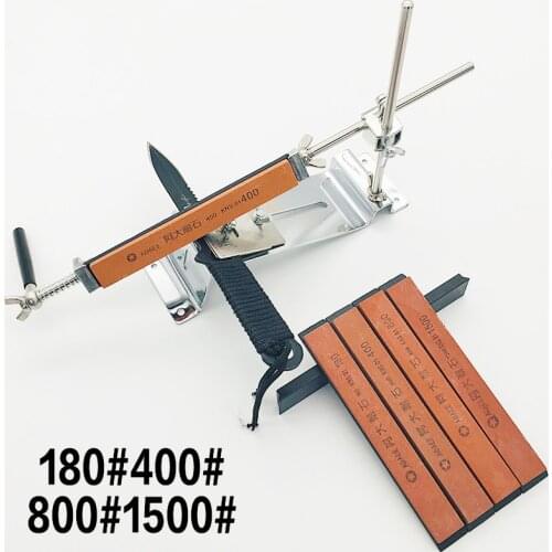 New update iron steel knife sharpener Professional Kitchen Knife Sharpener Sharpening Fix Fixed Angle with stones
