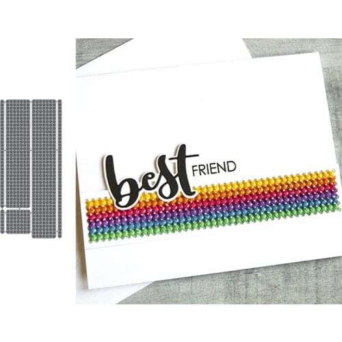 Stitched Background Die Cuts For Card Making 2020 DIY Scrapbooking Album Decoration Embossed Crafts Cards Metal Cutting Dies