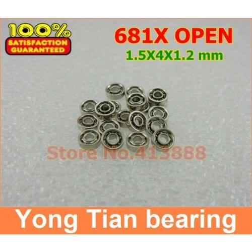 High Quality 681X OPEN 1.5*4*1.2 mm metric miniature deep groove ball bearing 681XK ABEC-5