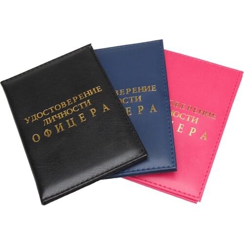 Zoukane Russian Alphabet Letter Workds Leather Passport Cover Case Travel Accessories Ticket Holder Passport Wallet Clip ZSPC55