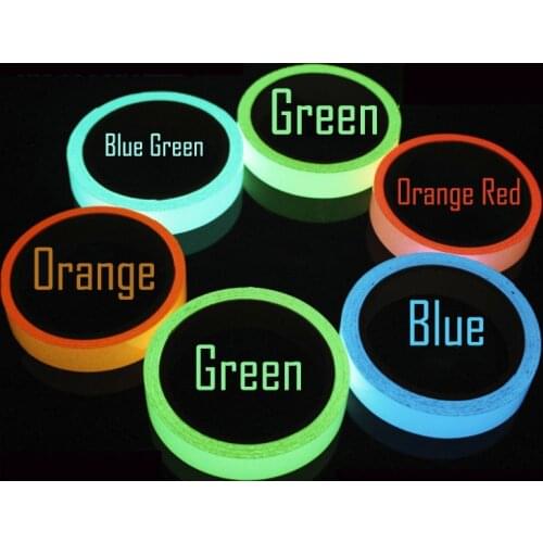 1M Luminous Reflective Film Tape Fluorescent Night Self-adhesive Glow In The Dark Sticker Security Home Decor Warning Tape