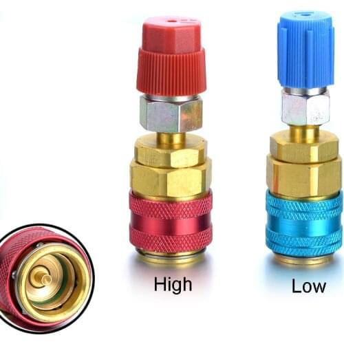 1PCS AC R134A Auto Quick Connector Adapter Coupler High/Low Pressure Side AC Manifold Hoses On Auto/Car Air-conditioning