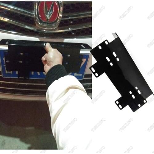 1PCS Car Bull Bar Universal Front Bumper License Plate LED Light Bar Mounting Bracket Holder For Offroad Work Day Light Truck