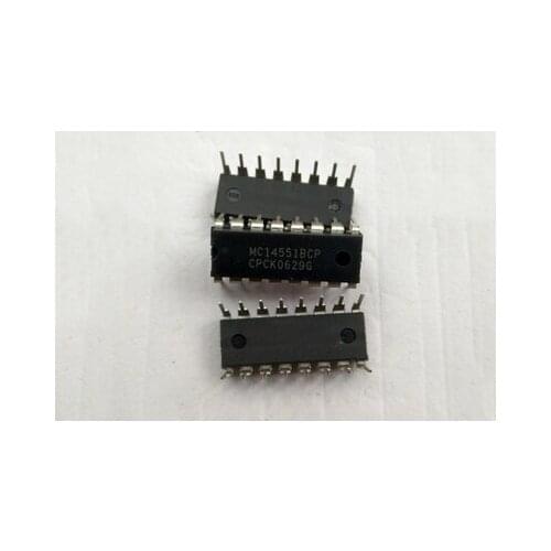 10pcs/lot MC14551BCP MC14551 DIP-16 In Stock