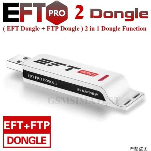 100% Original EFT Pro 2 Dongle Easy Firmware Team ( EFT Dongle + FTP Dongle ) 2 in 1 Dongle function