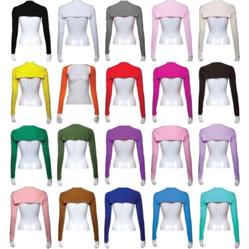 12PCS Stylish Women Hijab Muslim Armer Sleeves Cover Shrug Bolero Hayaa Armer Warmer Oversleeves Stretch 20 Colors Random Color