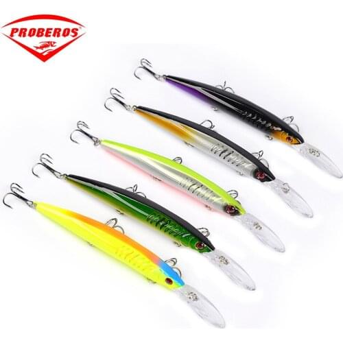 152mm/12.5g Ocean Lake River Minnow Fishing bait Lures Saltwater Sea Artificial Plastic Fishing Bait Lures With Hook