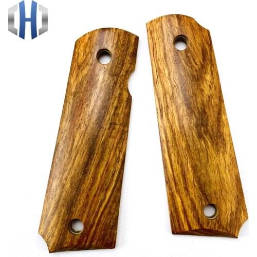 1911 Handguard 1911 Accessories Refit 1911 Grips Handle African Yellow Rosewood Log Knife Handle Material A Pair