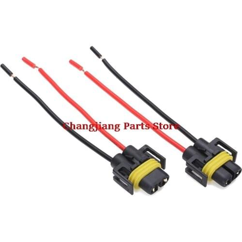 2 pcs H8 H9 H11 Car LED Fog Light Adapter Harness Socket Wire Cord Connector