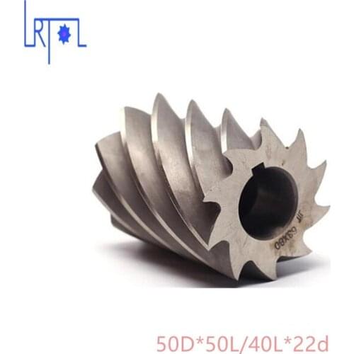 2pcs HHS Cylindrical milling cutter D50*H50/40*d22 Milling tool inner hool 22mm
