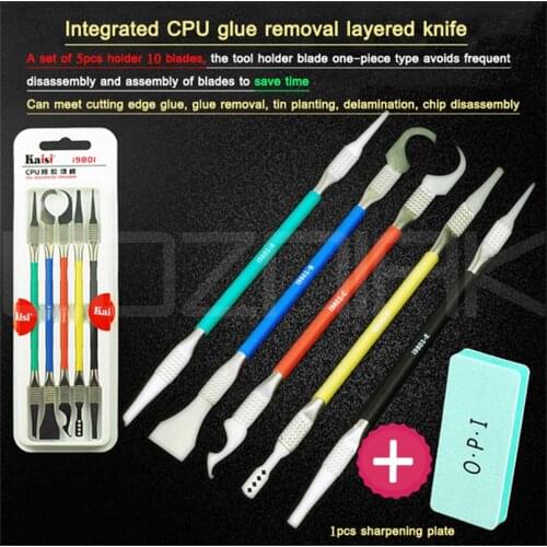 5 in 1 BGA repair Knife IC CPU NAND Removal Glue Cleaning Pry Knife For Mobile phoneMotherboard Repair Remove Tool Pry Knife Set