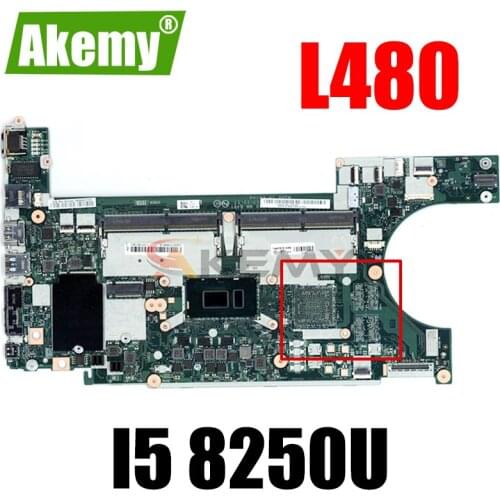 Akemy For Lenovo Thinkpad L480 L580 Notebook Motherboard NM-B461 CPU I5 8250U 100% Tested FRU 01LW375 01LW376 01LW378 01LW377
