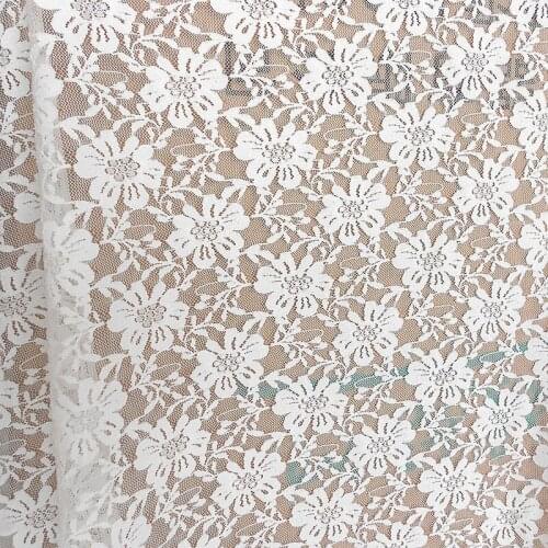 FREE SHIPPING elastic daisy flower jacquard wedding dress legging panties lace fabric,sexy and fashion gauze jacquard lace cloth