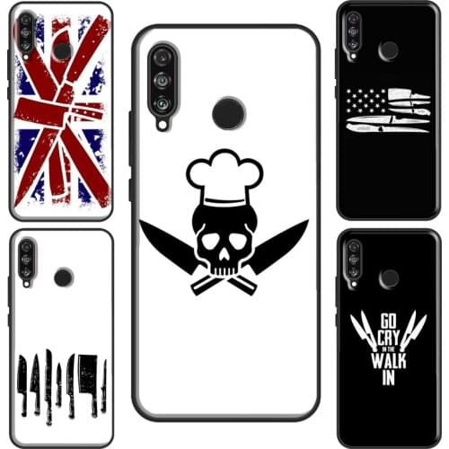 Cooking Chef Knives Case For Huawei P30 Pro P20 P40 Mate 10 Lite P Smart 2019 Nova 5T Honor 8X 9X 8A 10i 20