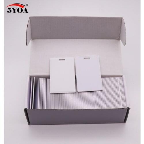 100pcs EM4305 T5577 Thick Blank Card 1.8mm RFID Chip Cards 125 khz Copy Rewritable Writable Rewrite Duplicate 125khz