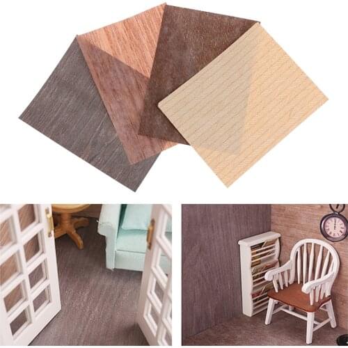 1:12 Dollhouse Miniature Flooring Wood Veneer Living Room Furniture Doll House Decoration Accessories 20*15.5cm