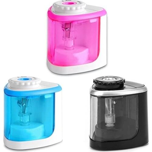 Electric Auto Pencil Sharpener Touch Switch Pencil Sharpener For 6-8mm Pencils Color Pencils Automatic Pencil Sharpener