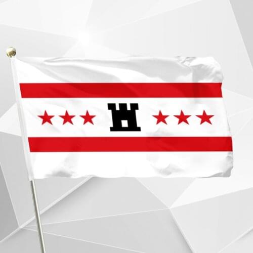 Netherlands Drenthe Flag 150X90cm (3x5FT) 120g 100D Polyester Double Stitched High Quality Free Shipping Netherlands