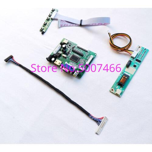 Fit B170PW03 V.0/V.1/V.2/V.3/V.4 Keyboard VGA AV 1440*900 17" 30-Pin LVDS 1CCFL LCD screen display controller board DIY kit