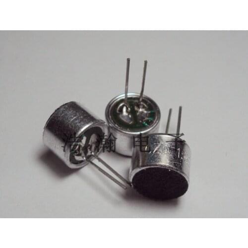 Microphone 9*7mm Condenser Electret Microphone Pickup Microphone Sensitivity 52D with Pin