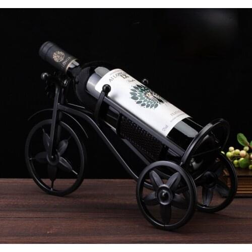 Creative Vintage Wine Rack Elegant Beautifully Display Wine Bottle Holder Stainless Steel Porte Bouteille Vin Bar Supplies DI50J