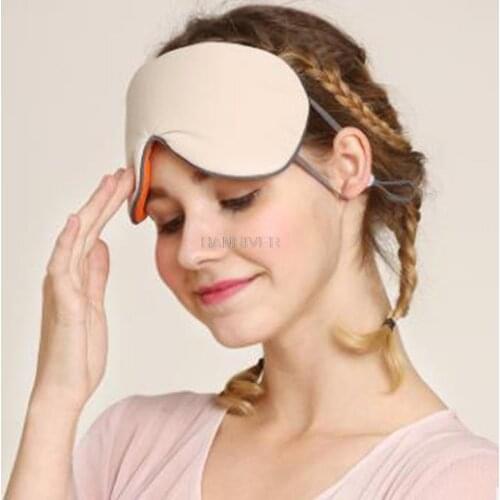 Sleep Mask Warm Cold Dual-Use Soft Milk Silk Eye Mask Night Blackout Blindfold Eye Shade with Adjustable Elastic Strap