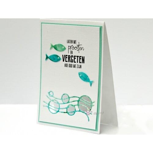 Water line decoration metal Cutting Dies Stencils DIY Scrapbooking Paper/photo Cards Embossing Dies