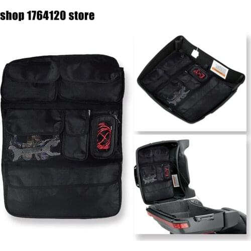Motorcycle Black Tour Pak Pack Lid Organizer Storage Saddle Bag For Harley Touring Street Glide FLHX Road King FLHR 2014-2019