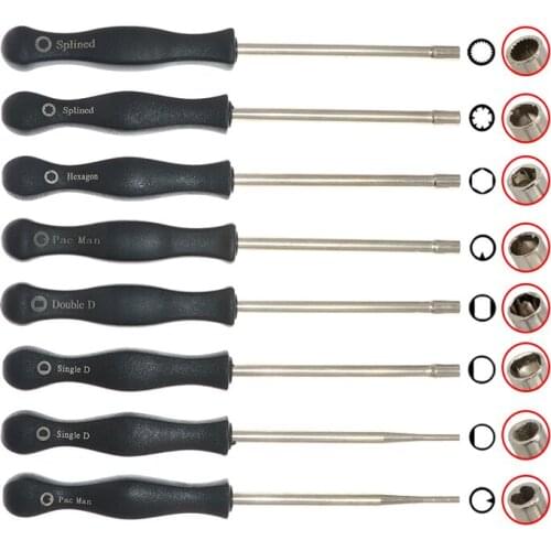 Professional 8 pcs Screwdriver Carburetor Adjustment Tool Single D Double D Hexagon Hex Socket Kit Set for 2 cycle carburetor
