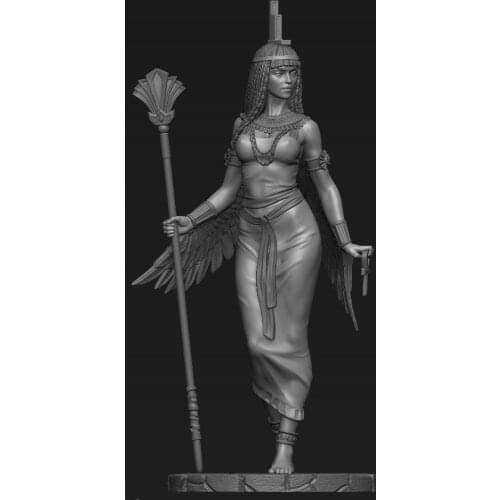 New Unassembled 1/24 ancient stand woman warrior Resin Figure Unpainted Model Kit