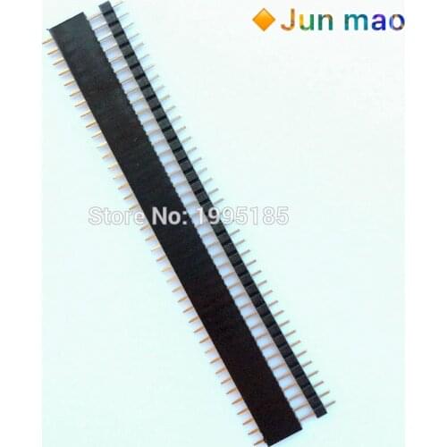 New 10 Pairs 40 Pin 2.54mm Male & Female SIL Header Socket Row Strip PCB Connector Hot Sale Product